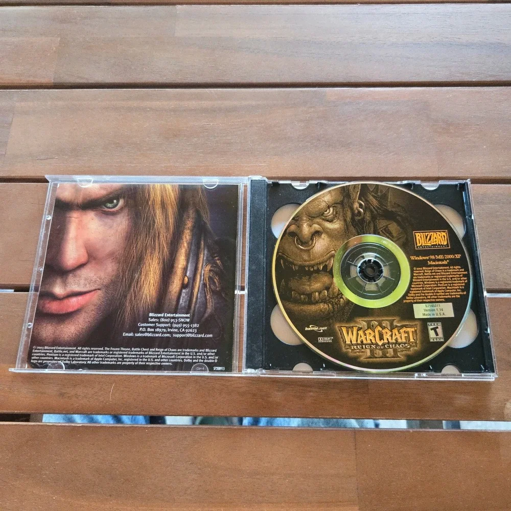 VTG Blizzard Warcraft III Battle Chest PC Mac Reign Of Chaos Frozen Throne USA
